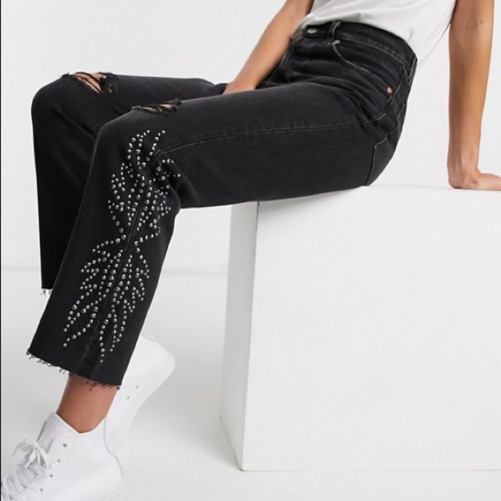 Levi’s black canyon crop in black